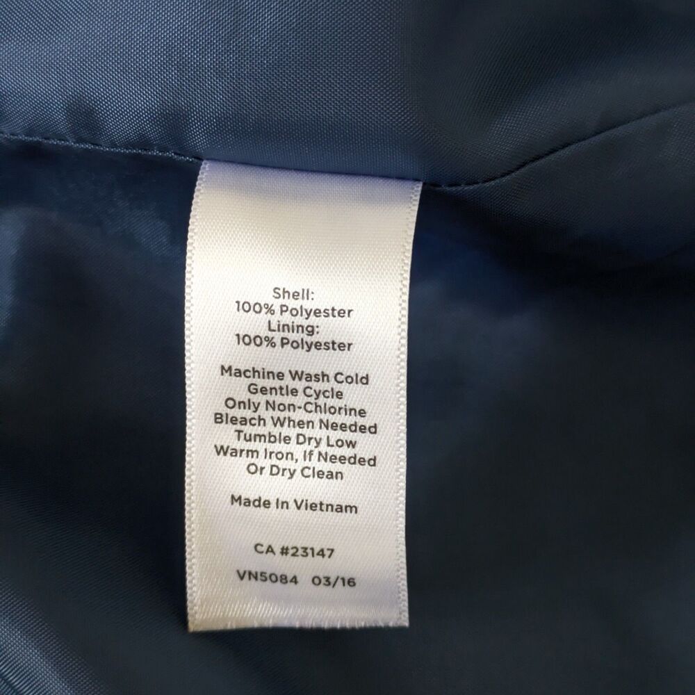 Talbots Floral A-Line Skirt 8 Blue Pink Pockets Elastic Waist Knee Length Spring - Picture 7 of 10